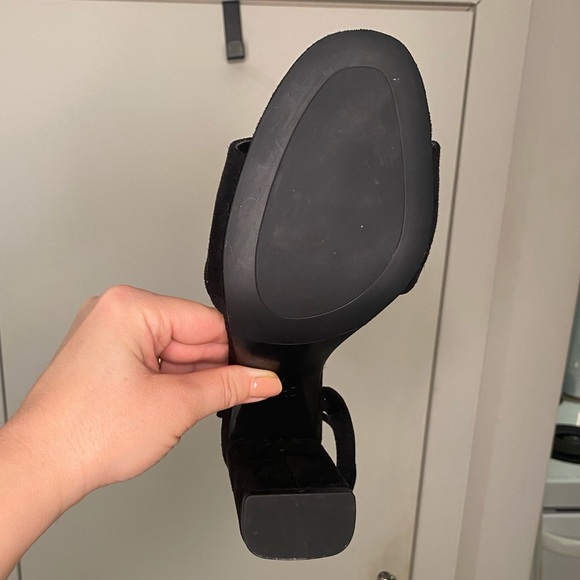 ZARA Block Heel Sandals with Ankle Strap - Picture 8 of 10